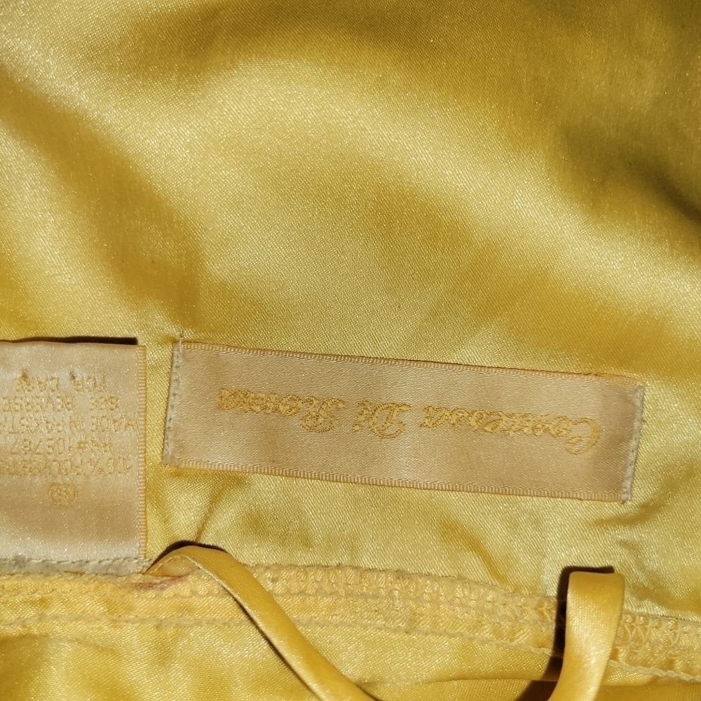 Contessa di Roma Robe Yellow Floral M - Picture 2 of 3